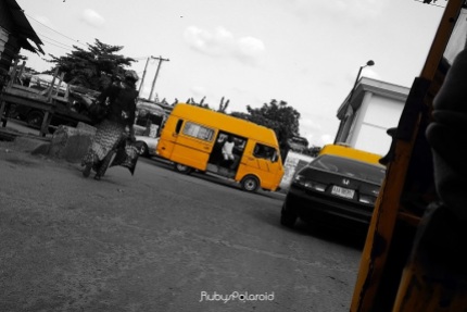 Street Tilt 3 - Yellow Bus by rubys polaroid