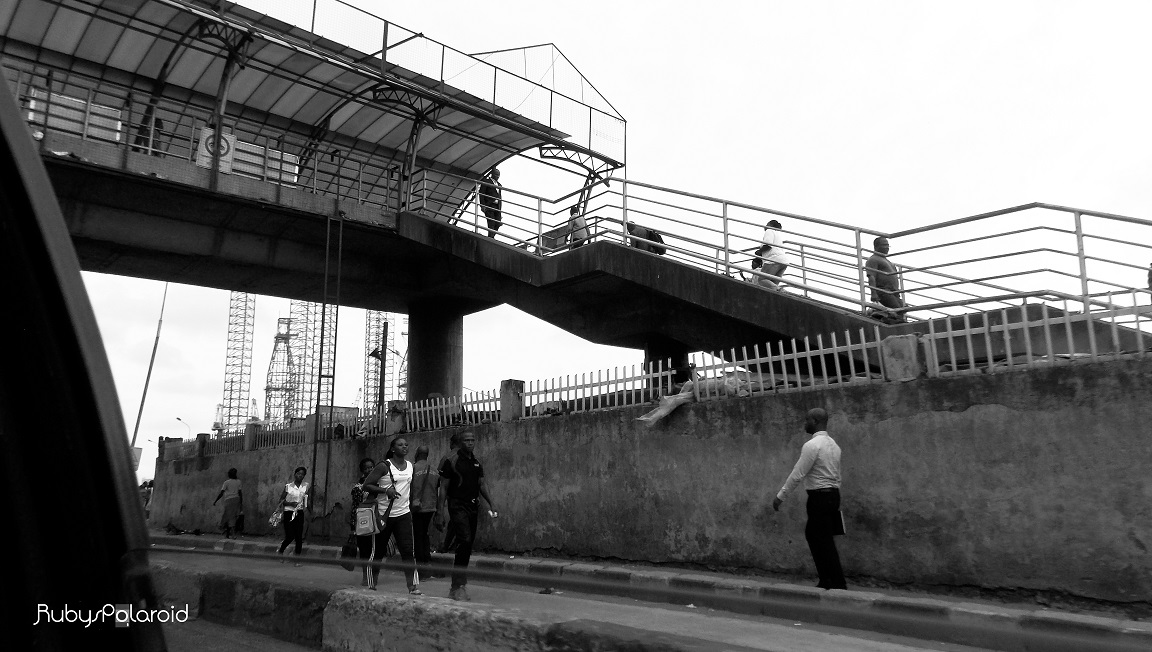 CMS Lagos Pedestrian bridge by rubys polaroid