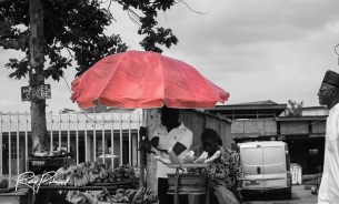 Roadside Fruit Seller by rubys polaroid