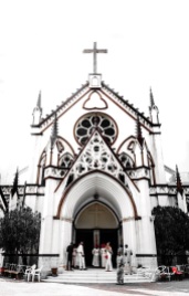 Grand Entry of Holy Cross Cathedral Lagos by rubys Polaroid